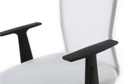 Miliboo Fauteuil De Bureau|Fauteuil De Bureau Petit Prix-Fauteuil de bureau à roulettes design en mesh blanc et acier chromé PLUZ