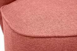 Miliboo Fauteuil Design|Voir Tous Les Fauteuils-Fauteuil design pivotant en tissu effet velours texturé terracotta AMBER