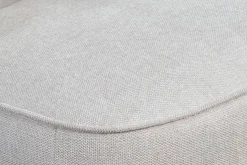 Miliboo Fauteuil Design|Voir Tous Les Fauteuils-Fauteuil design pivotant en tissu effet velours texturé beige AMBER