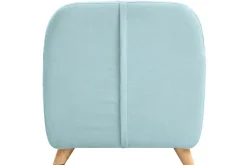 Miliboo Fauteuil Enfant-Fauteuil enfant scandinave en tissu menthe à l'eau et bois clair NORKID