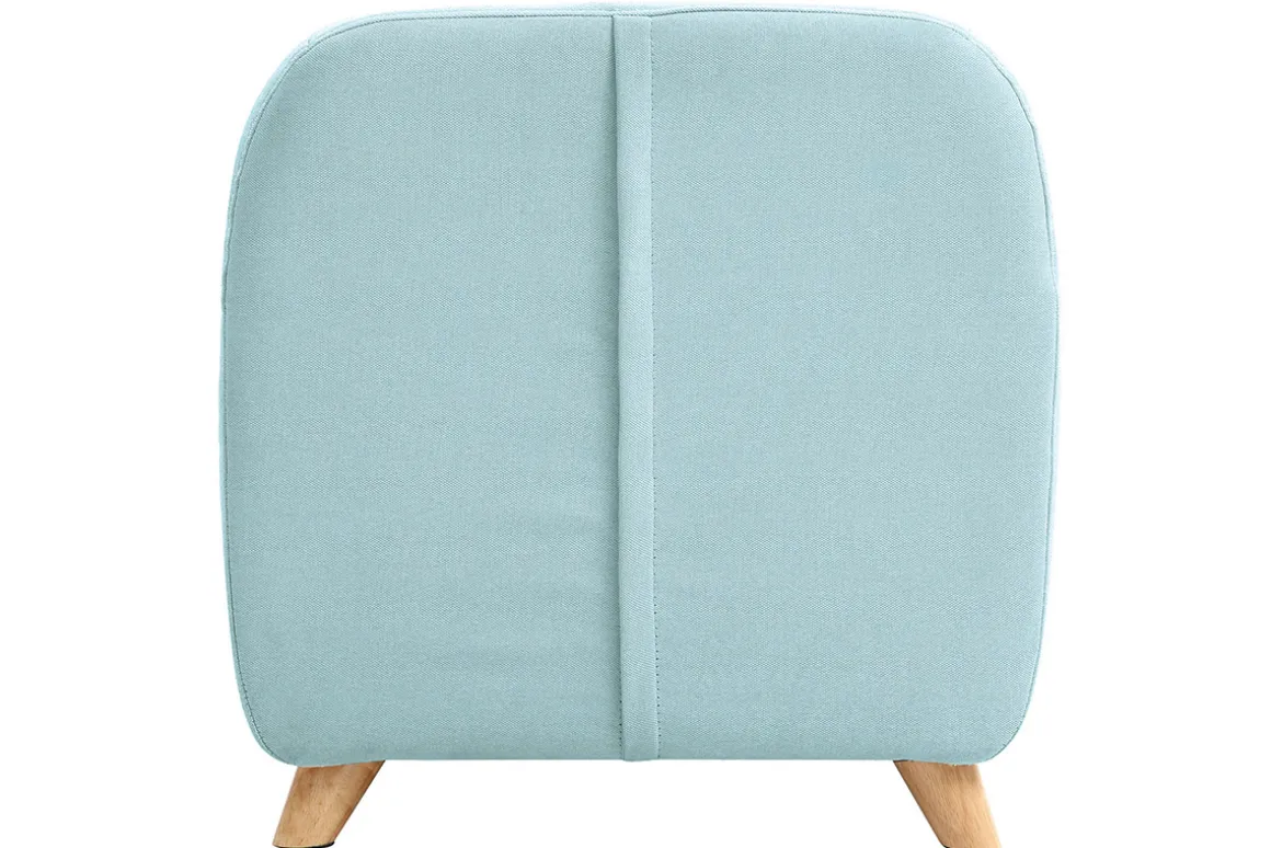 Miliboo Fauteuil Enfant-Fauteuil enfant scandinave en tissu menthe à l'eau et bois clair NORKID