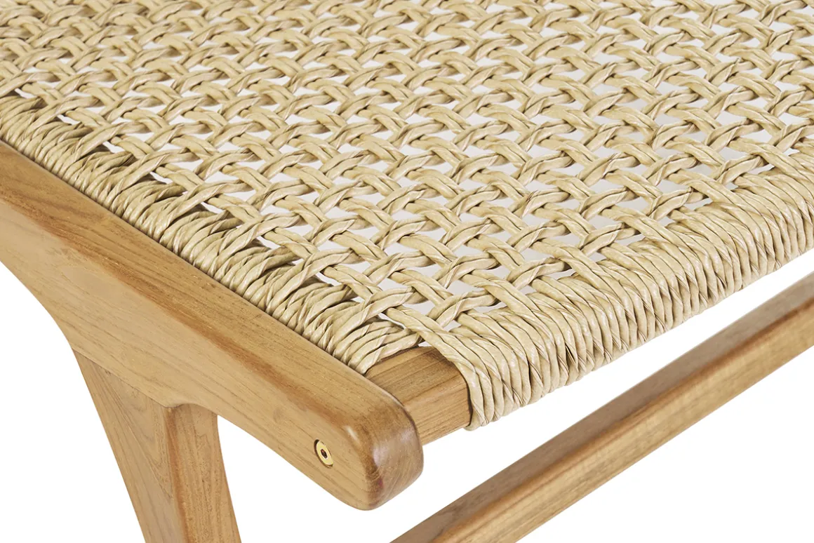 Miliboo Voir Tous Les Fauteuils|Fauteuil-Fauteuil lounge en bois teck massif et corde tressée SUMBA
