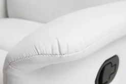 Miliboo Fauteuil Relax|Voir Tous Les Fauteuils-Fauteuil relax manuel blanc NELSON