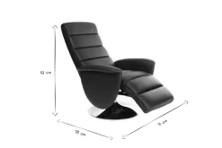 Miliboo Fauteuil Relax|Voir Tous Les Fauteuils-Fauteuil relax manuel blanc NELSON
