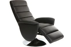 Miliboo Fauteuil Relax|Voir Tous Les Fauteuils-Fauteuil relax manuel noir NELSON