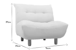 Miliboo Fauteuil Design|Voir Tous Les Fauteuils-Fauteuil scandinave en tissu menthe à l'eau et bois clair YUMI