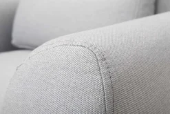 Miliboo Fauteuil Design|Voir Tous Les Fauteuils-Fauteuil scandinave en tissu gris clair et bois clair EKTOR