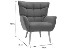 Miliboo Fauteuil Design|Voir Tous Les Fauteuils-Fauteuil scandinave en tissu effet velours texturé terre brûlée et bois clair AVERY