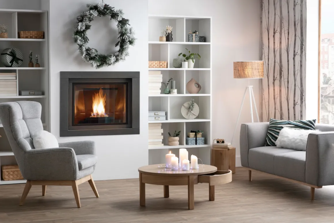 Miliboo Fauteuil Design|Voir Tous Les Fauteuils-Fauteuil scandinave en tissu effet velours texturé gris clair et bois clair BRODY