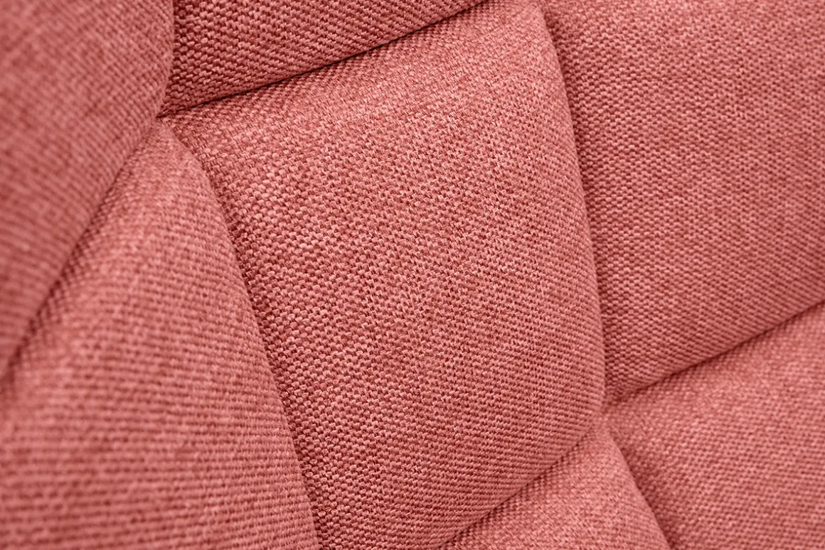 Miliboo Fauteuil Design|Voir Tous Les Fauteuils-Fauteuil scandinave en tissu effet velours texturé terracotta et bois clair BRODY