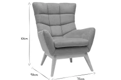 Miliboo Fauteuil Design|Voir Tous Les Fauteuils-Fauteuil scandinave en tissu effet velours texturé terracotta et bois clair BRODY