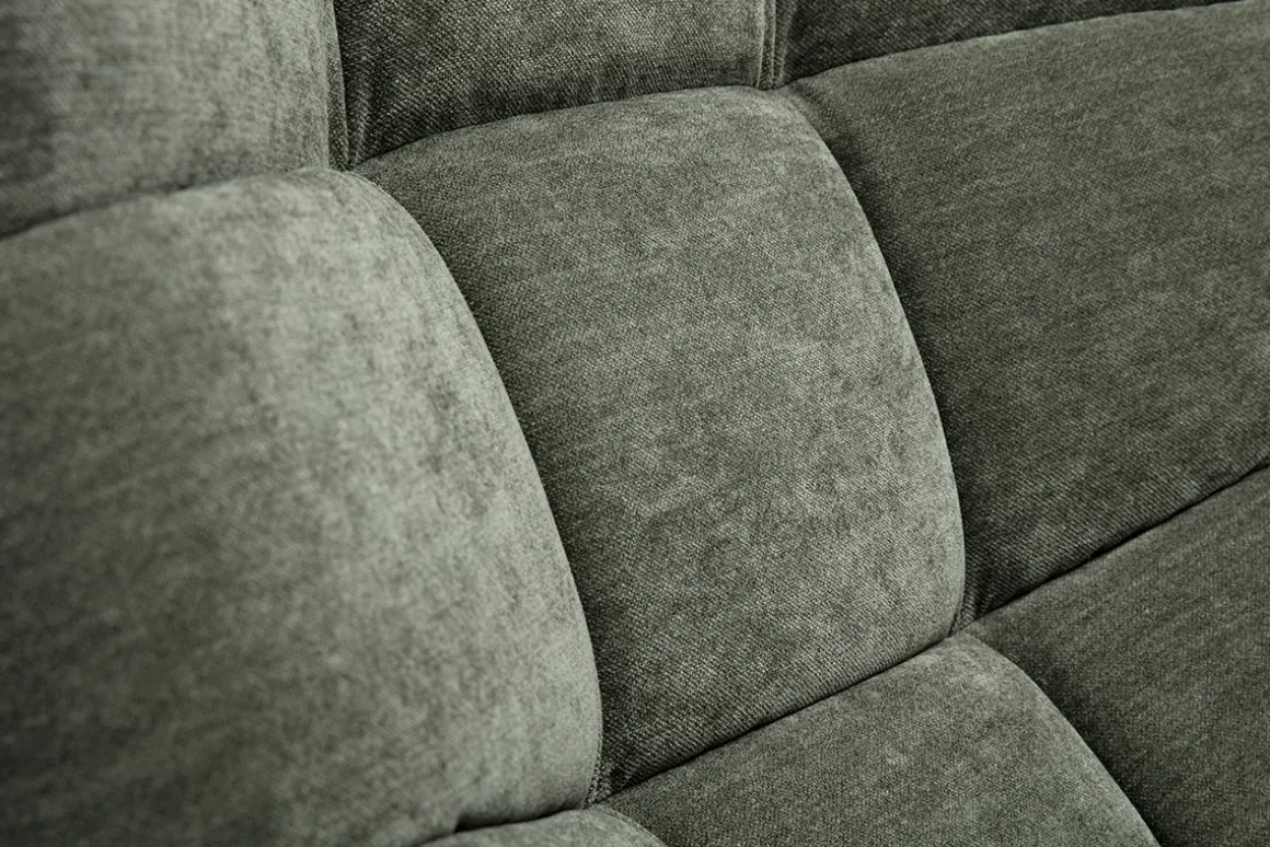 Miliboo Fauteuil Design|Voir Tous Les Fauteuils-Fauteuil scandinave en tissu effet velours vert kaki et bois clair BRODY