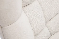 Miliboo Fauteuil Design|Voir Tous Les Fauteuils-Fauteuil scandinave en tissu effet velours texturé naturel et bois clair BRODY