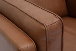 Miliboo Fauteuil Design|Voir Tous Les Fauteuils-Fauteuil vintage cuir marron BRADLEY