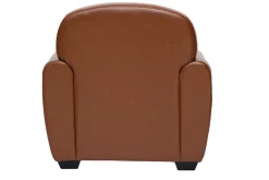 Miliboo Fauteuil Design|Voir Tous Les Fauteuils-Fauteuil vintage cuir marron CLUB