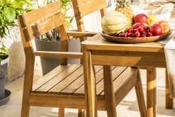 Miliboo Chaise De Jardin-Fauteuils de jardin en bois massif (lot de 2) CANOPEE