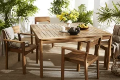 Miliboo Chaise De Jardin-Fauteuils de jardin en bois massif (lot de 2) AKIS