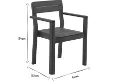 Miliboo Chaise De Jardin-Fauteuils de jardin en bois massif (lot de 2) AKIS