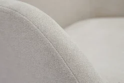 Miliboo Chaise Design-Fauteuils scandinaves en tissu effet velours beige et bois clair massif (lot de 2) HOLO