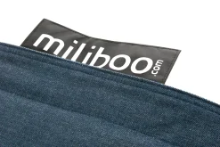Miliboo Pouf|Pouf-Housse de pouf géant en coton bleu jean BIG MILIBAG