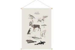 Miliboo Accessoire & Déco Enfant|Décoration Murale-Kakemono enfant tableau en toile suspendue illustration animaux polaires L40 x H60 cm POLAR