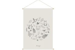 Miliboo Accessoire & Déco Enfant|Décoration Murale-Kakemono enfant tableau en toile suspendue illustration forêt d'automne L40 x H60 cm FORET