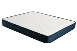 Miliboo Lit Adulte|Matelas-Lit 2 places 160x200 cm avec sommiers tapissiers et matelas avec accueil mousse mémoire de forme BENJI