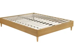 Miliboo Lit Adulte-Lit 2 places 160x200 cm bois clair AYO