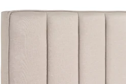 Miliboo Lit Adulte-Lit 2 places 160x200 cm en tissu beige DIANE