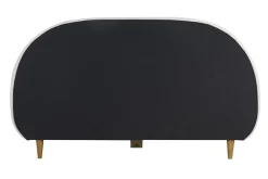 Miliboo Lit Adulte-Lit 2 places 160x200 en tissu effet laine bouclée CHARLINE