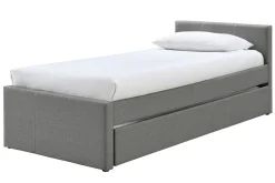 Miliboo Lit Enfant|Lit Enfant-Lit gigogne gris 90x190 cm MACCO