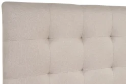 Miliboo Lit Adulte-Lit tiroirs 2 places 160x200 cm en tissu beige RENO