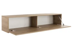 Miliboo Bibliothèque Et Étagère|Bibliothèque Et Étagère-Élément mural TV horizontal en bois clair L138 cm ETERNEL