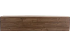 Miliboo Bibliothèque Et Étagère|Bibliothèque Et Étagère-Élément mural TV horizontal finition bois foncé noyer L138 cm ETERNEL