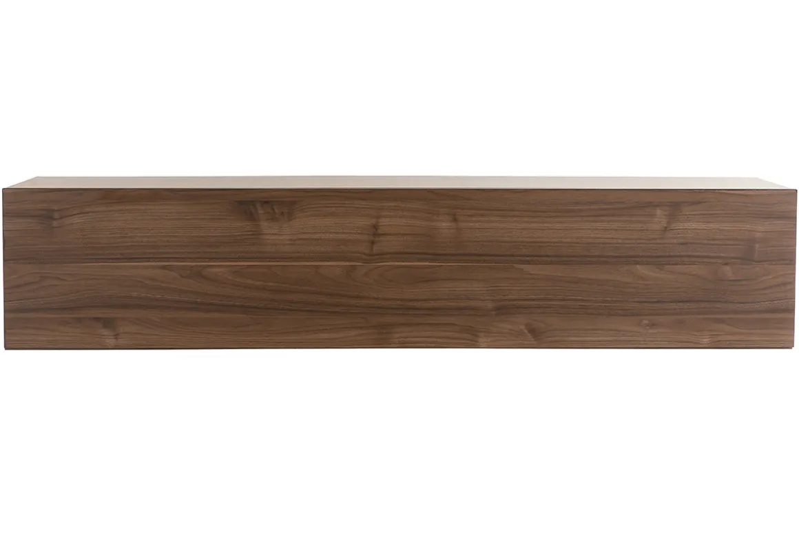 Miliboo Bibliothèque Et Étagère|Bibliothèque Et Étagère-Élément mural TV horizontal finition bois foncé noyer L138 cm ETERNEL