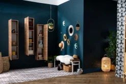 Miliboo Bibliothèque Et Étagère|Bibliothèque Et Étagère-Élément mural TV vertical finition bois clair L29 cm ETERNEL