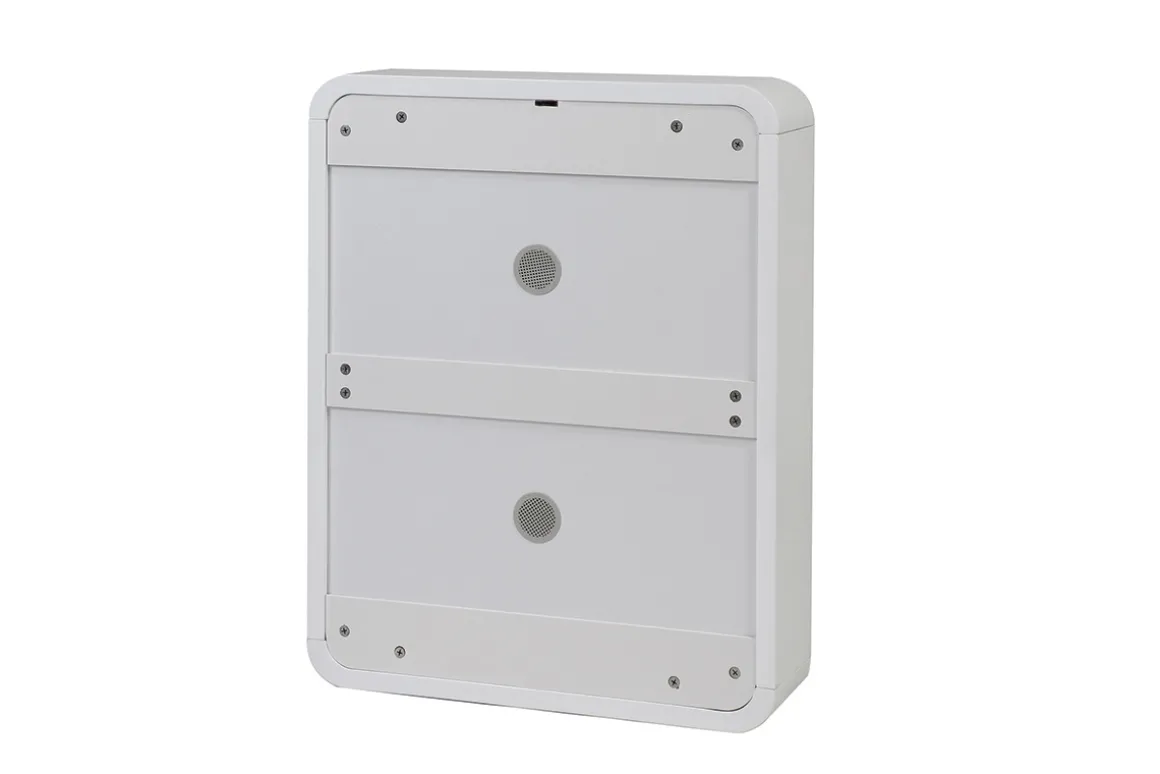 Miliboo Meuble D'entrée|Meuble À Chaussures-Meuble à chaussures design finition blanc brillant 2 tiroirs L66 cm KOPEN