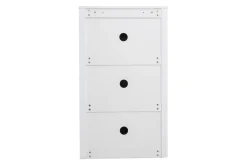 Miliboo Meuble D'entrée|Meuble À Chaussures-Meuble à chaussures design blanc laqué brillant L70 cm DEVA