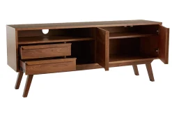 Miliboo Meuble Tv Design-Meuble TV - Buffet vintage bois foncé noyer L160 cm VOLVER