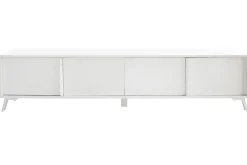 Miliboo Meuble Tv Design-Meuble TV design finition blanc brillant L205 cm NEMA