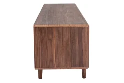 Miliboo Meuble Tv Design-Meuble TV en bois foncé noyer 1portes 2 tiroirs L180 cm SUVA