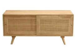 Miliboo Meuble Tv Design-Meuble TV en bois manguier massif et cannage rotin L110 cm ACANGE