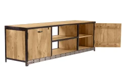 Miliboo Meuble Tv Design-Meuble TV industriel en bois manguier massif L178 cm INDUSTRIA