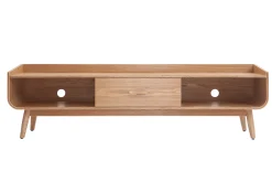 Miliboo Meuble Tv Design-Meuble TV scandinave en bois clair L180 cm HALLEN