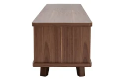 Miliboo Meuble Tv Design-Meuble TV vintage bois foncé noyer 2 portes L180 cm FIFTIES