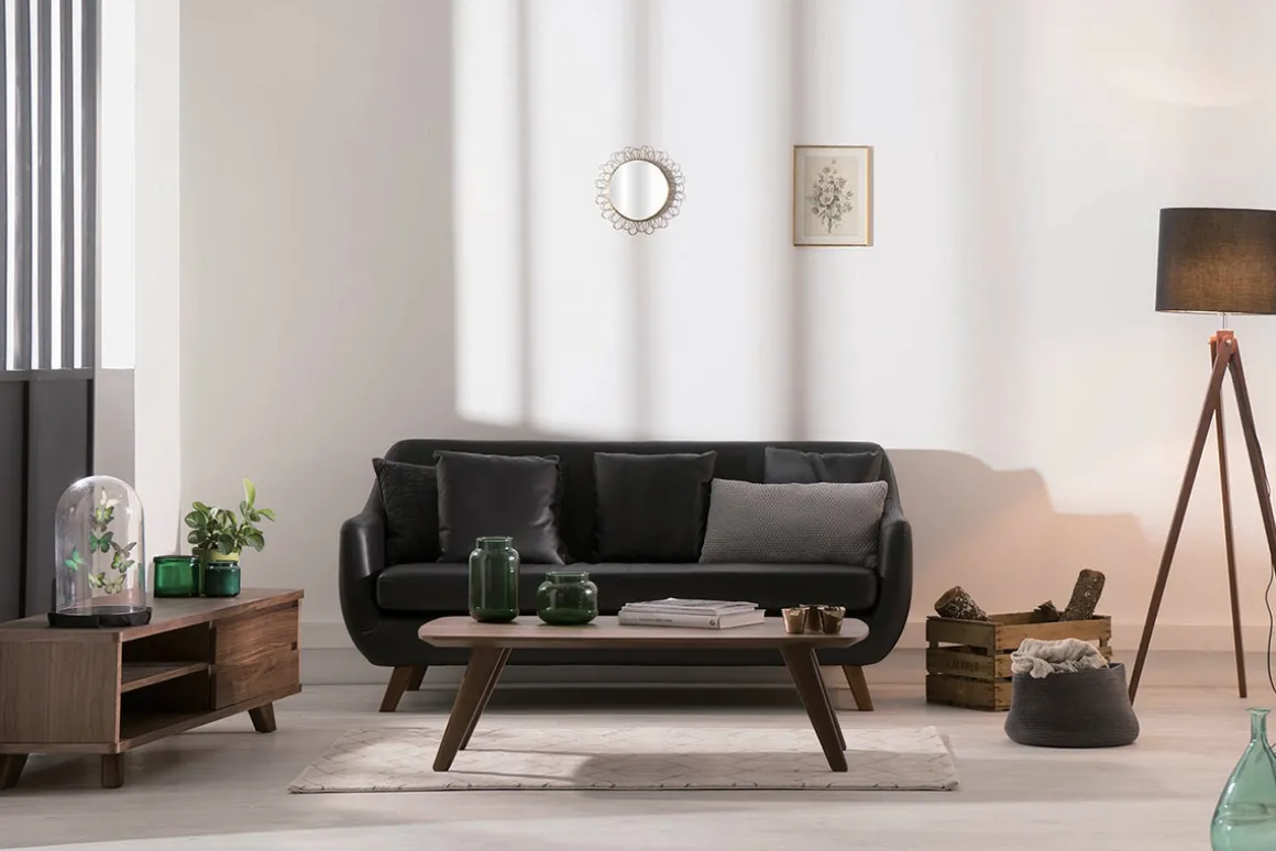 Miliboo Meuble Tv Design-Meuble TV vintage bois foncé avec tiroirs L140 cm FIFTIES