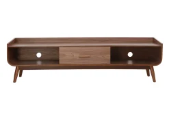 Miliboo Meuble Tv Design-Meuble TV vintage bois noyer 180 cm HALLEN