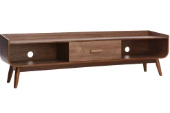 Miliboo Meuble Tv Design-Meuble TV vintage bois noyer 180 cm HALLEN