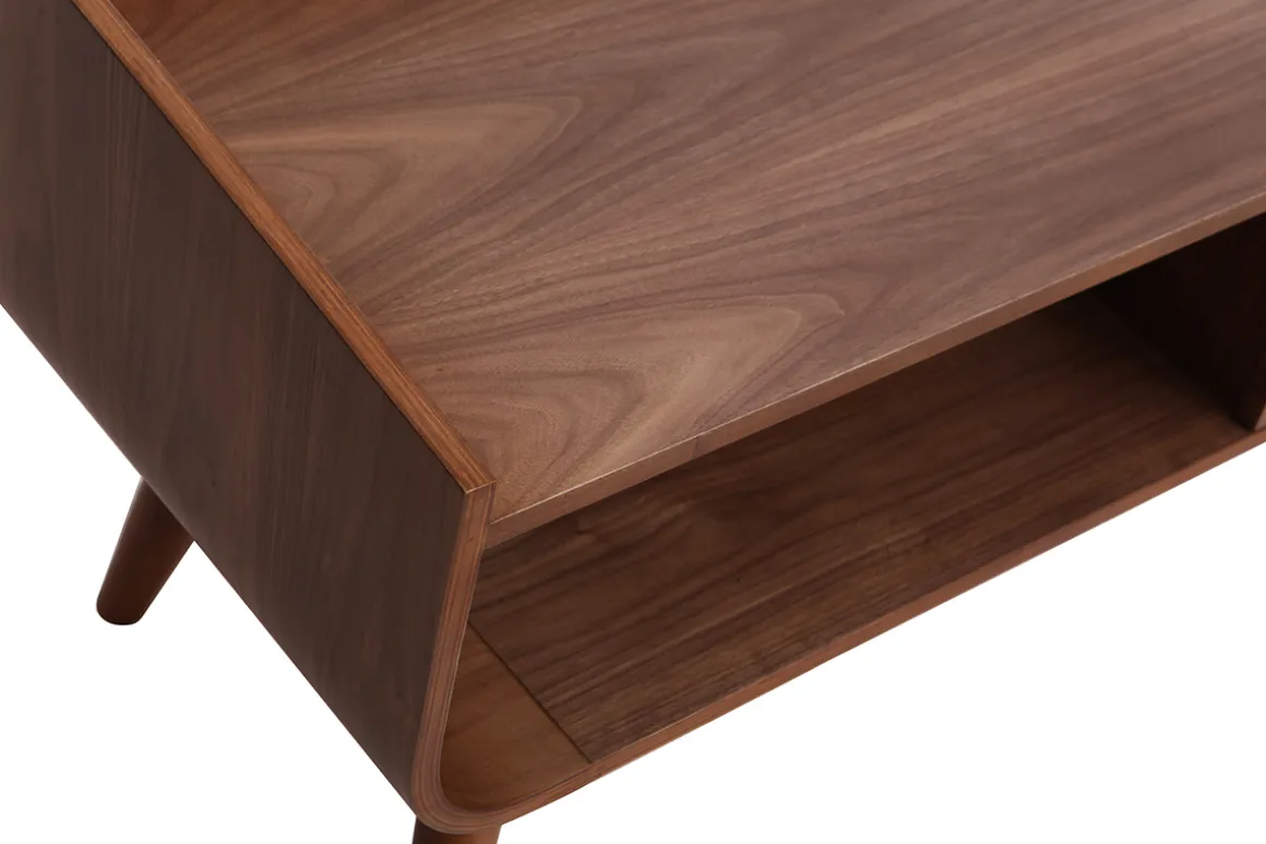 Miliboo Meuble Tv Design-Meuble TV vintage bois noyer 180 cm HALLEN