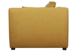 Miliboo Canapé D'angle|Voir Tous Les Canapés-Module d'angle droit pour canapé en tissu jaune cumin PLURIEL